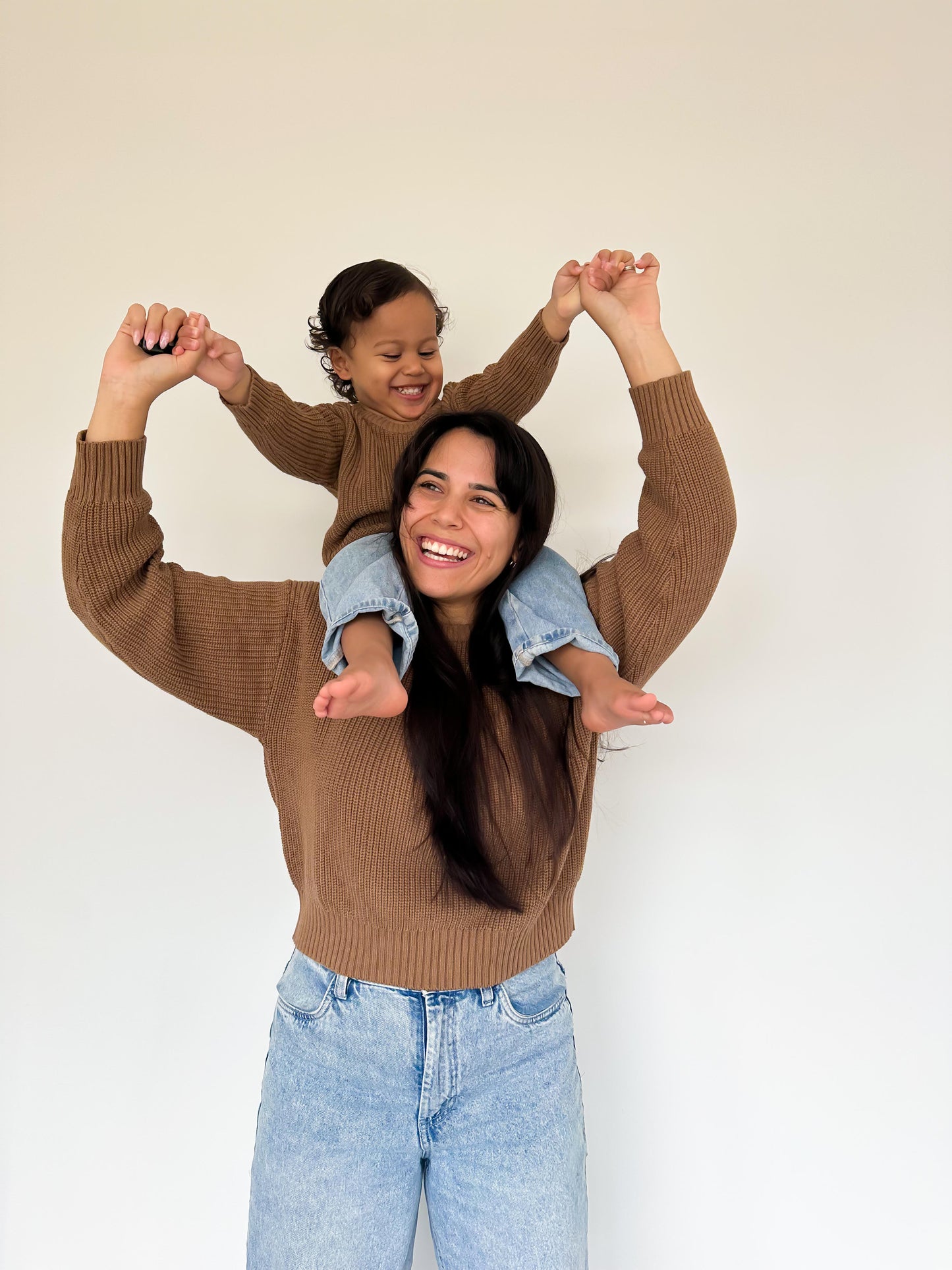 Mini Knit Jumper (ADULT SIZE) Walnut Brown