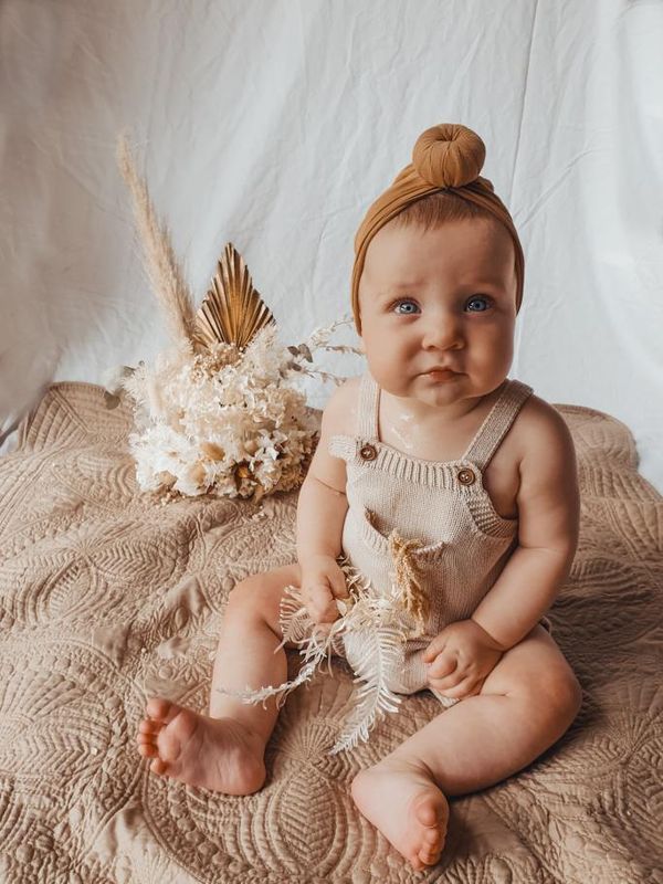 Mila Sand Romper - Bibs and Bobs NZ