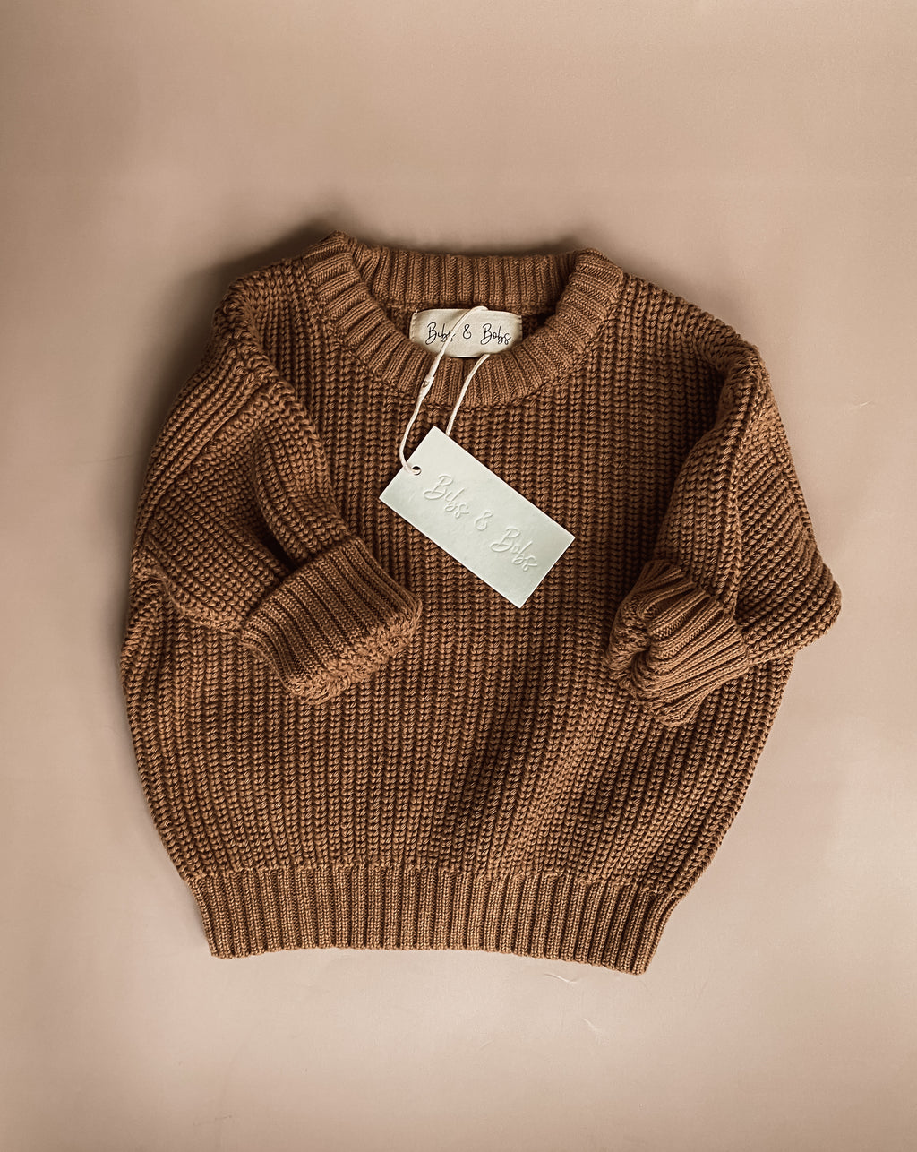 Mini Knit Jumper (KIDS SIZE) Walnut Brown