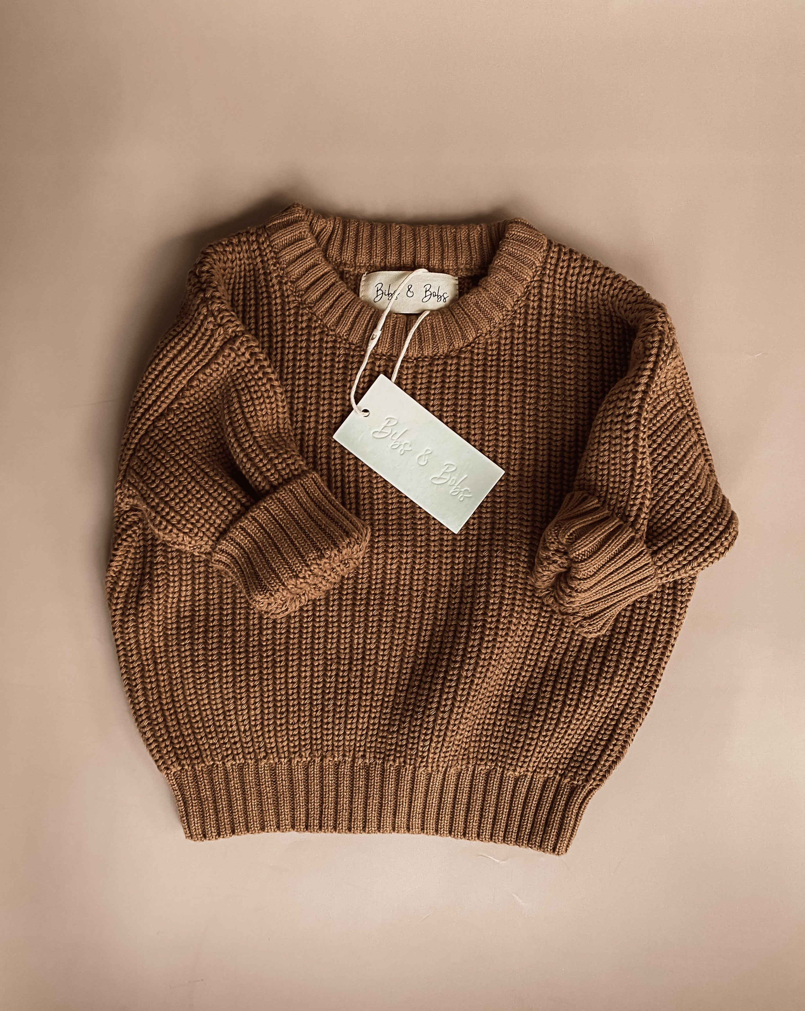 Mini Knit Jumper (KIDS SIZE) Walnut Brown