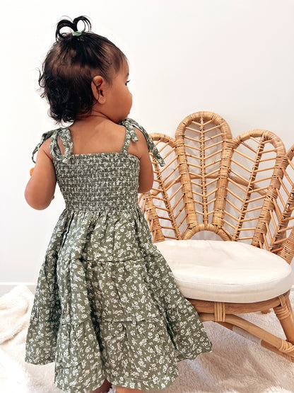 Belle Fleur Verde Dress Mini