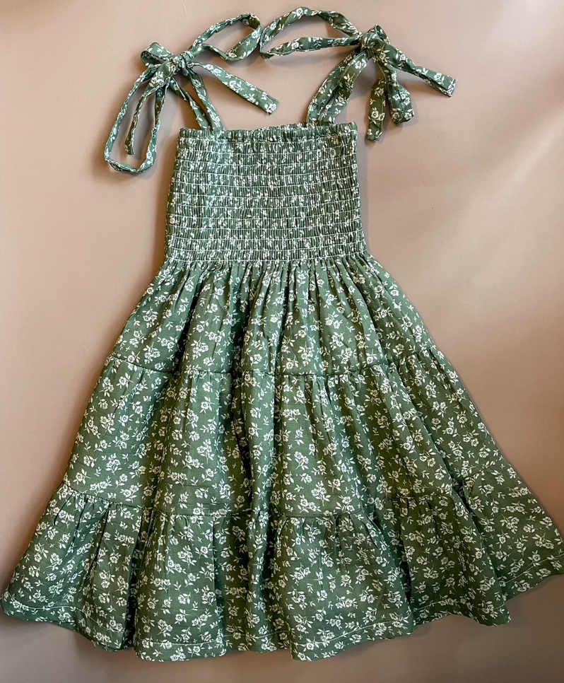 Belle Fleur Verde Dress Mini