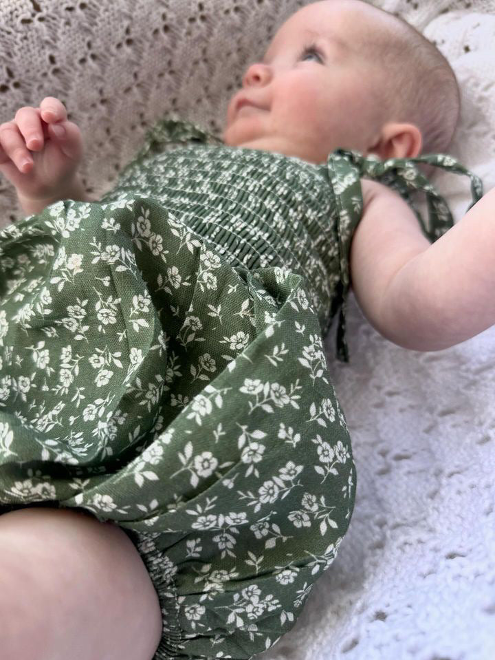 Belle Fleur Verde Romper