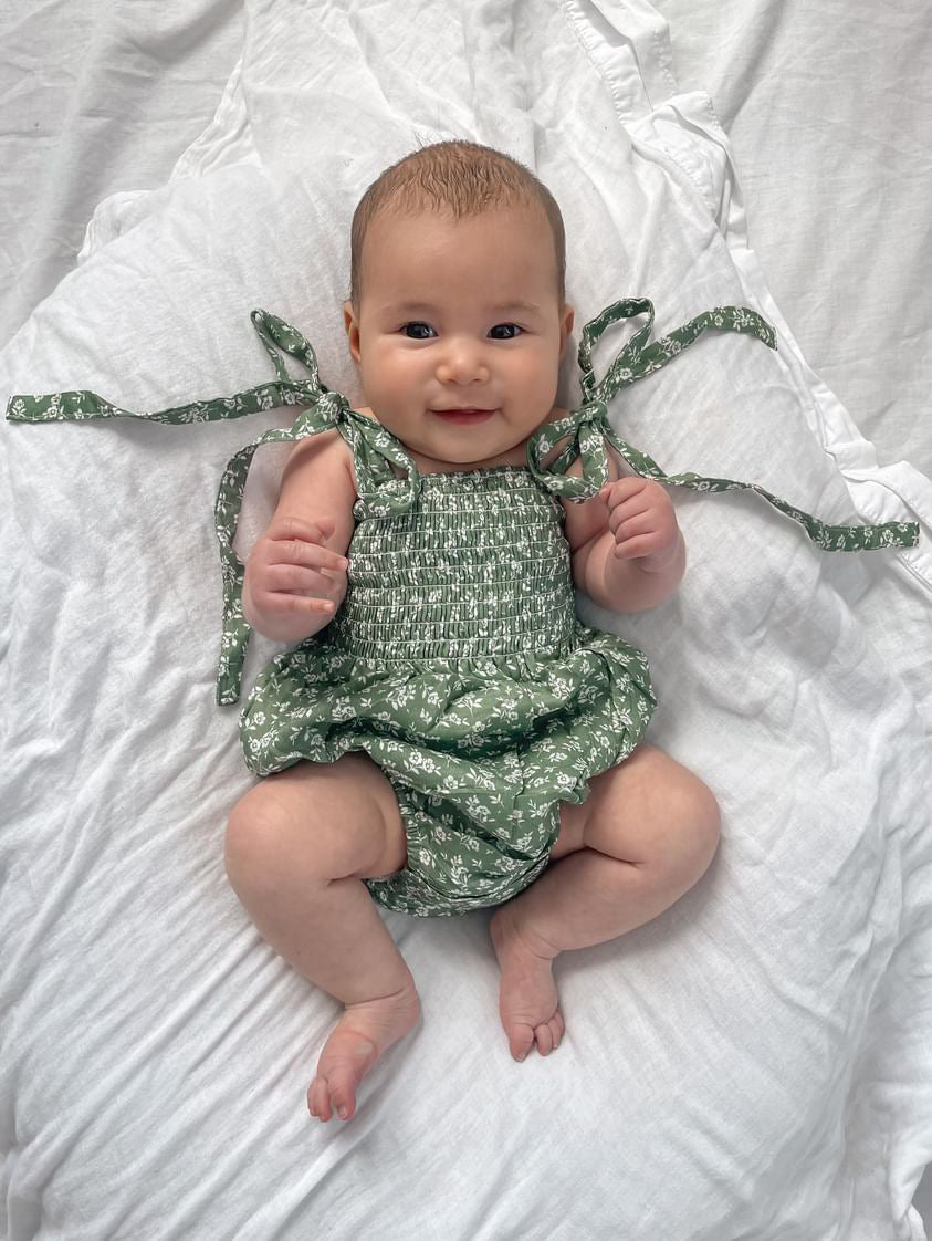 Belle Fleur Verde Romper