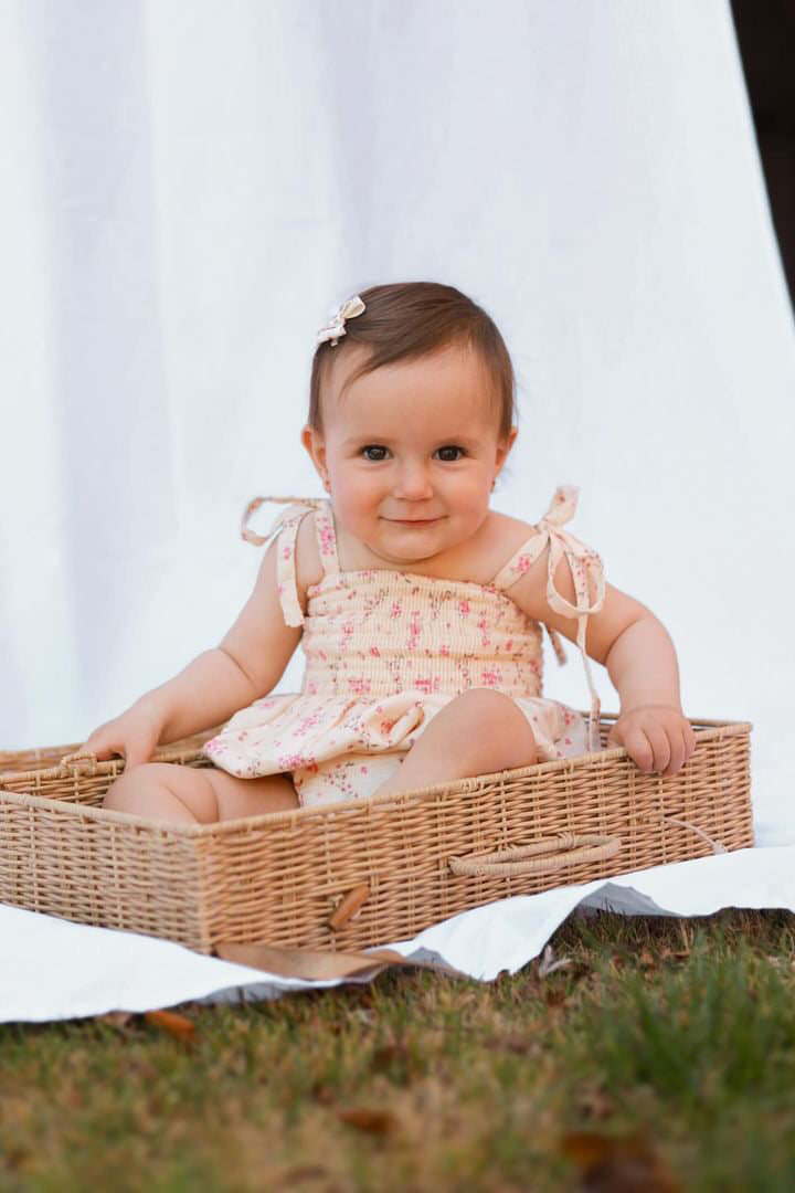 Belle Fleur Ivory Romper