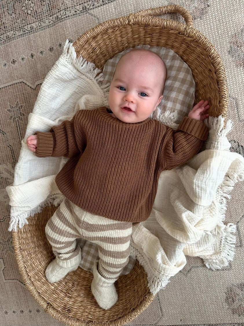 Mini Knit Jumper (KIDS SIZE) Walnut Brown