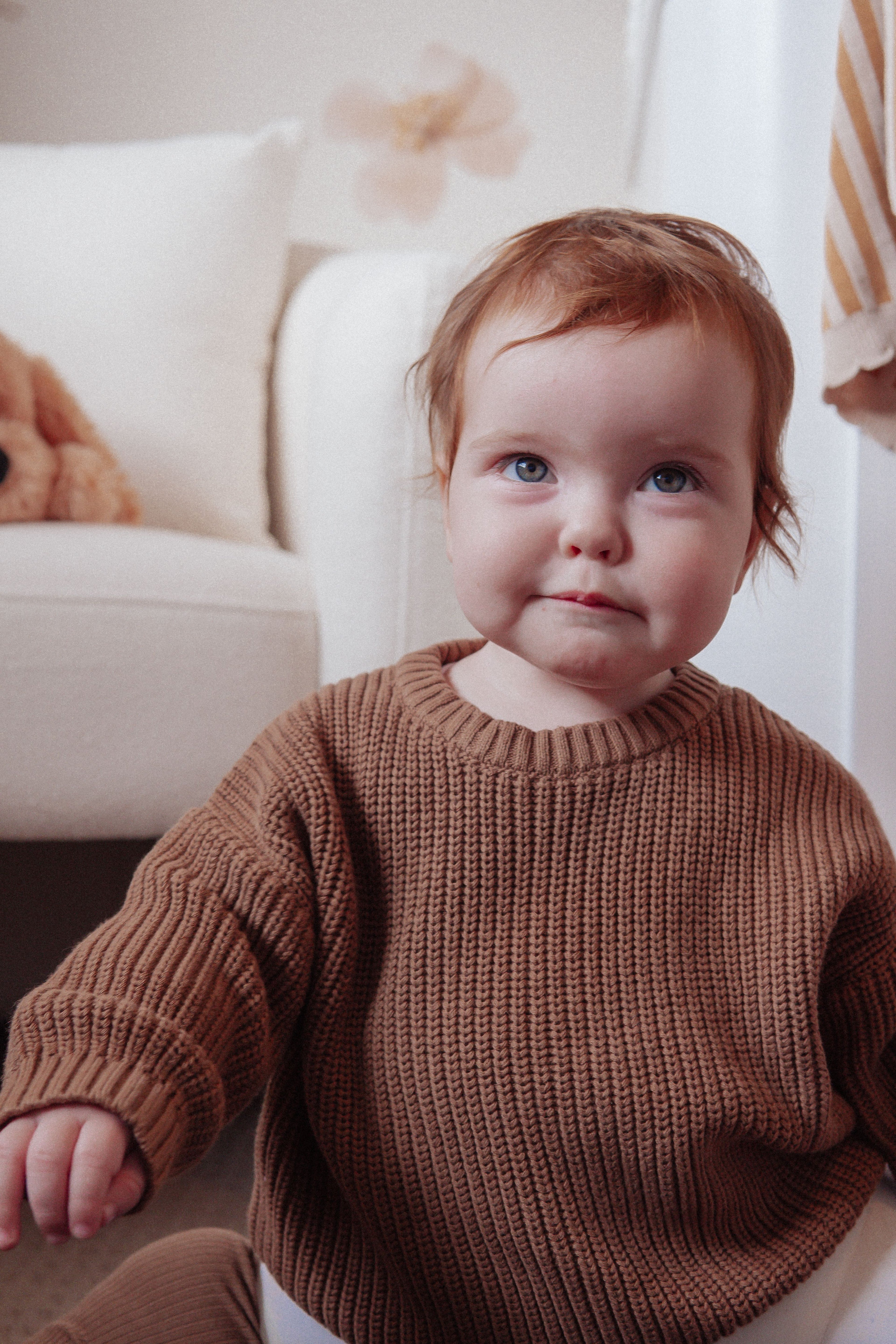Mini Knit Jumper (KIDS SIZE) Walnut Brown