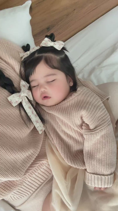 👉 Mum & Mini Cozy Pack – Final Knit Sale (APRICOT)