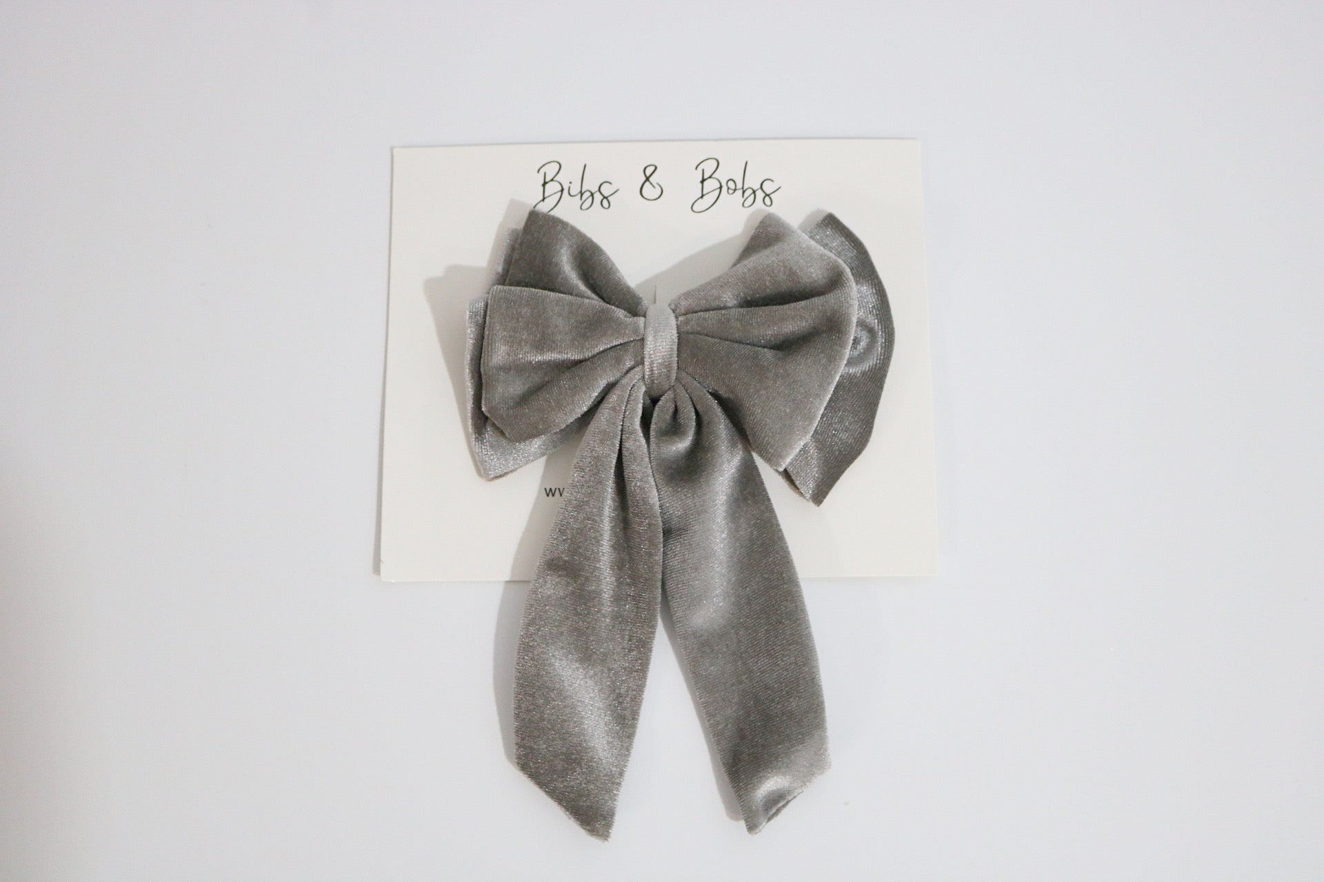 Sophia luxurious velvet double bow knot hair pin - Bibs and Bobs NZ