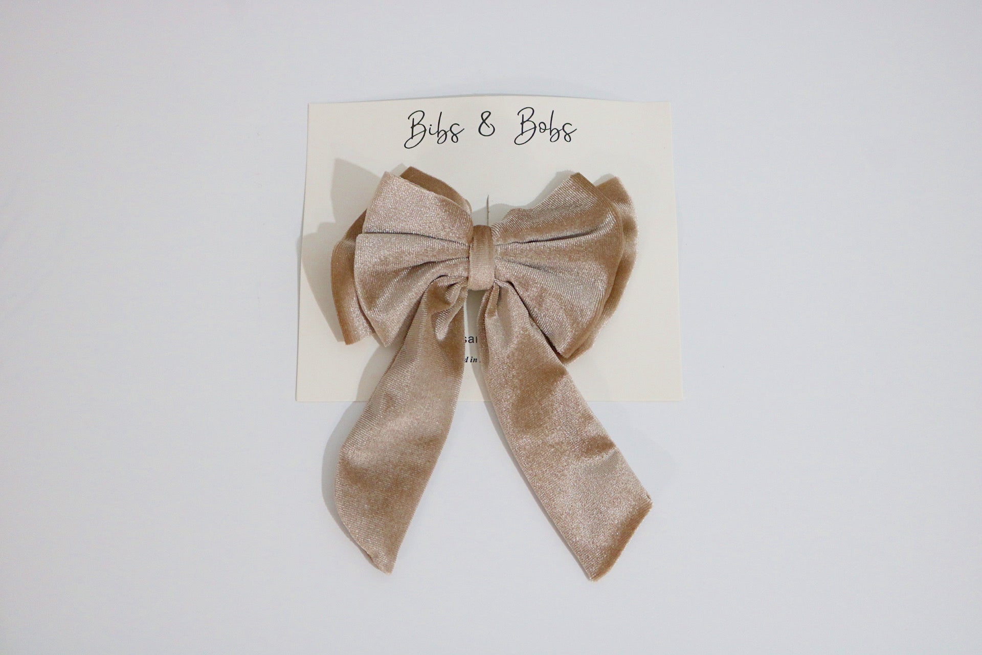 Sophia luxurious velvet double bow knot hair pin - Bibs and Bobs NZ