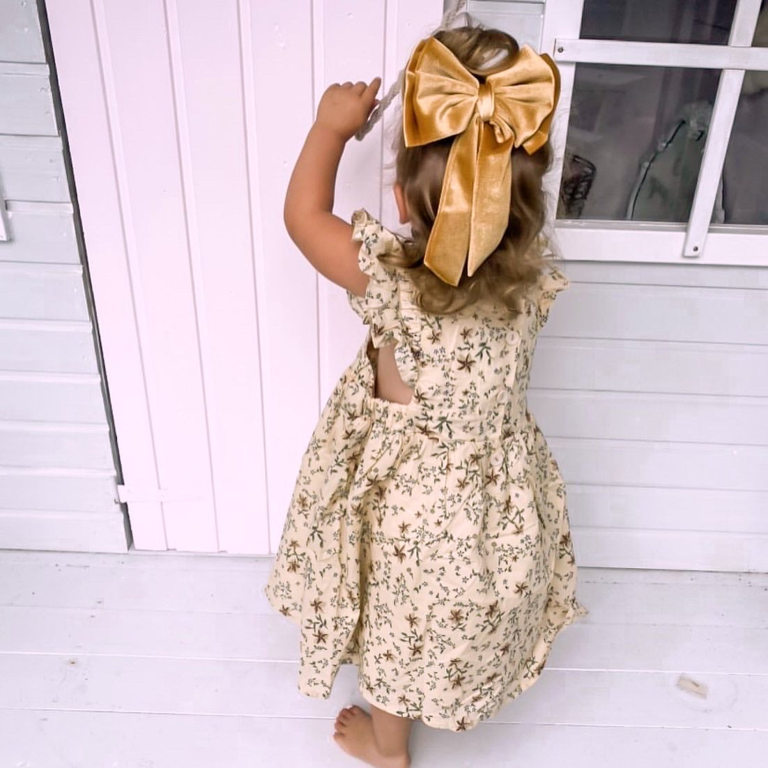 Sophia luxurious velvet double bow knot hair pin - Bibs and Bobs NZ