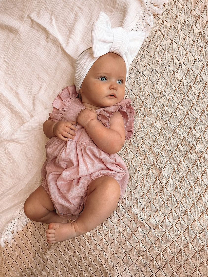 Luna Romper- Lilac - Bibs and Bobs NZ