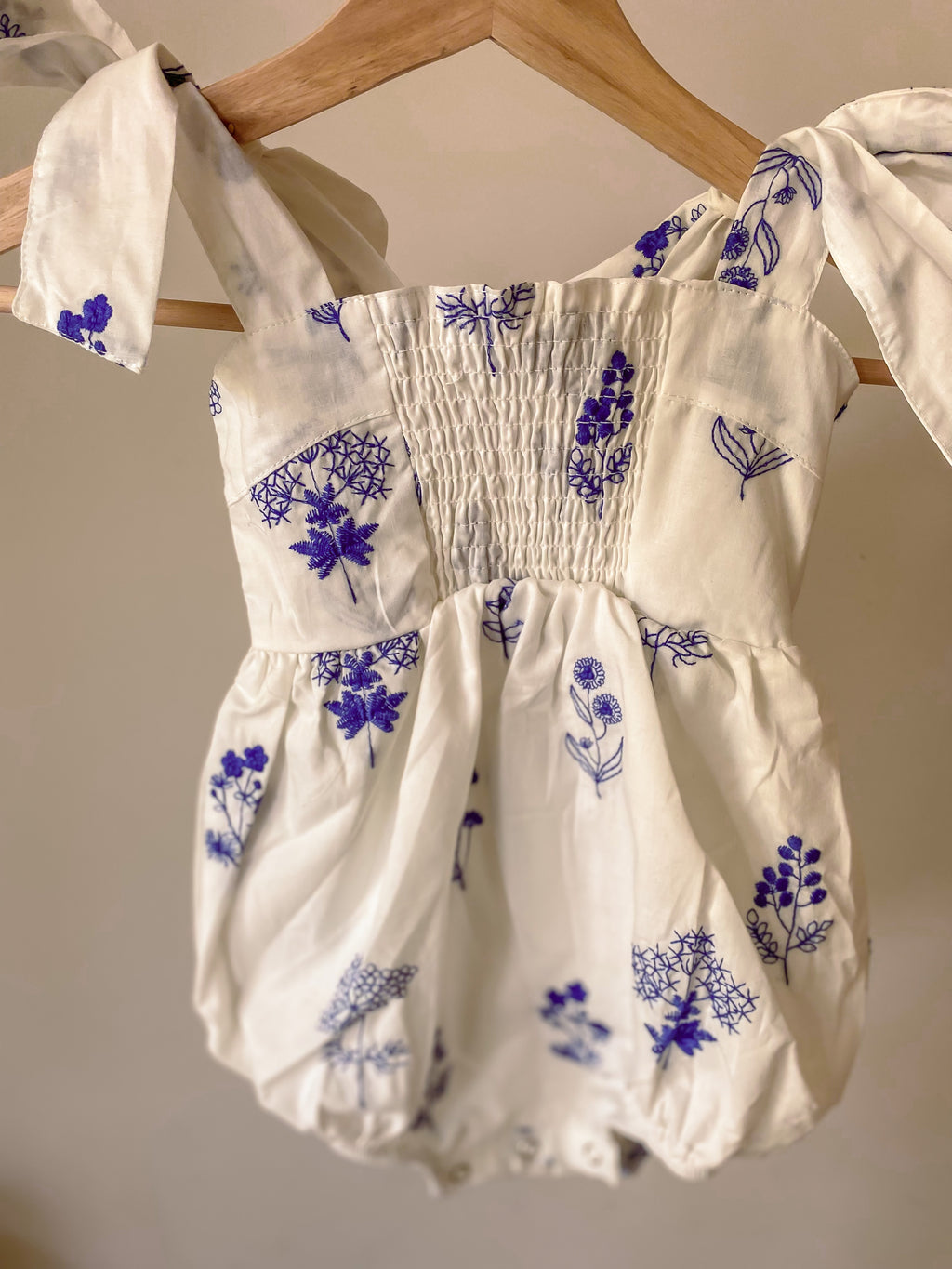 Periwinkle Petit Fleur Romper - Bibs and Bobs NZ